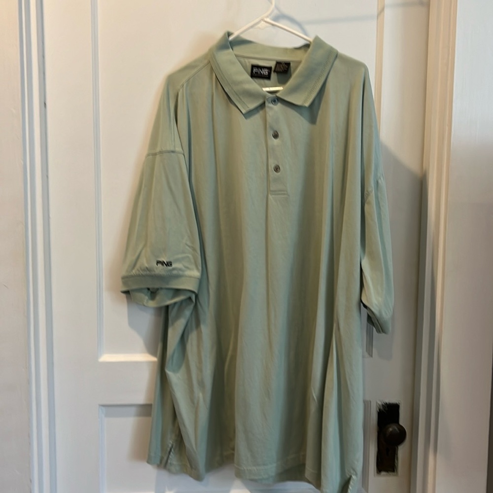 Men’s 4X Ping golf polo. Short sleeve. Size 4X. Great condition. Light green